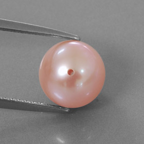 3.54캐럿 천연 핑크 진주, 구형 / 볼, 8.00 mm, 불투명체