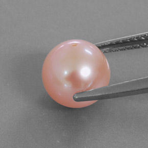 3.54캐럿 천연 핑크 진주, 구형 / 볼, 8.00 mm, 불투명체