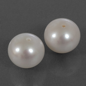 캐럿 천연 크림 진주 보석, 구형 / 볼, 8.56 mm, 불투명체