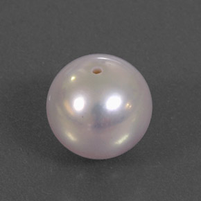 3.03캐럿 천연 실버 핑크 진주, 구형 / 볼, 7.53 mm, 불투명체