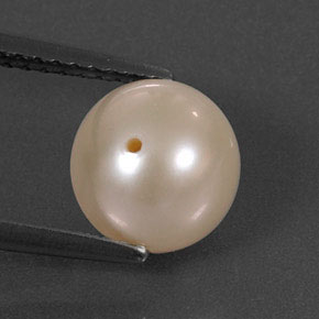 3.34캐럿 천연 크림 핑크 진주, 구형 / 볼, 7.79 mm, 불투명체