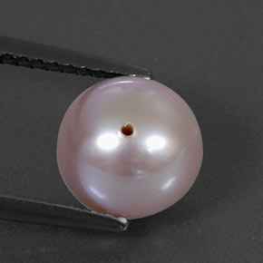 3.57캐럿 천연 라벤더 진주, 구형 / 볼, 8.11 mm, 불투명체