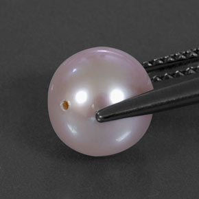 3.57캐럿 천연 라벤더 진주, 구형 / 볼, 8.11 mm, 불투명체