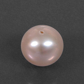 2.69캐럿 천연 크림 핑크 진주, 구형 / 볼, 7.24 mm, 불투명체