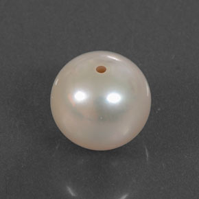 3.10캐럿 천연 실버 핑크 진주, 구형 / 볼, 7.60 mm, 불투명체