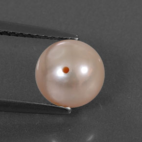 2.94캐럿 천연 크림 핑크 진주, 구형 / 볼, 7.54 mm, 불투명체