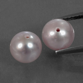 캐럿 천연 실버 핑크 진주 보석, 구 / 공, 불투명체
