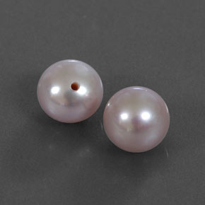 캐럿 천연 라벤더 진주 보석, 구형 / 볼, 6.96 mm, 불투명체