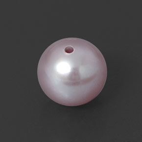 2.29캐럿 천연 라벤더 진주, 구형 / 볼, 6.91 mm, 불투명체