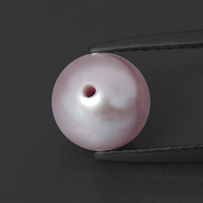 2.29캐럿 천연 라벤더 진주, 구형 / 볼, 6.91 mm, 불투명체