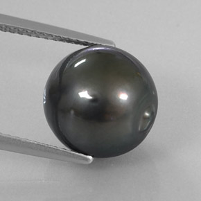 9.85캐럿 천연 실버 진주, 멋진 모양, 11.62 mm, 불투명체