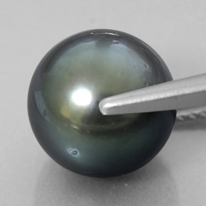 8.39캐럿 천연 실버 진주, 구형 / 볼, 10.45 mm, 불투명체
