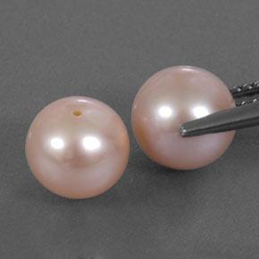 6.27캐럿 천연 라이트 핑크 진주 보석, 구형 / 볼, 7.54 mm, 불투명체