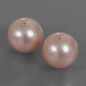 6.18캐럿 천연 라이트 핑크 진주 보석, 구형 / 볼, 7.62 mm, 불투명체