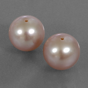 6.30캐럿 천연 미디엄 핑크 진주 보석, 구형 / 볼, 7.68 mm, 불투명체