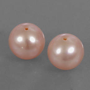 6.12캐럿 천연 라이트 핑크 진주 보석, 구형 / 볼, 7.50 mm, 불투명체