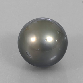 12.75캐럿 천연 실버 진주, 구형 / 볼, 12.10 mm, 불투명체