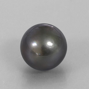 12.75캐럿 천연 실버 진주, 구형 / 볼, 12.10 mm, 불투명체