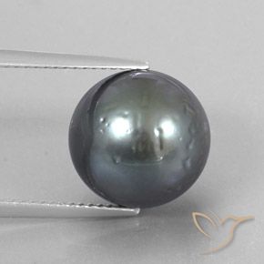 12.49캐럿 천연 Silver  진주, 구형 / 볼, 12.20 mm, 불투명체
