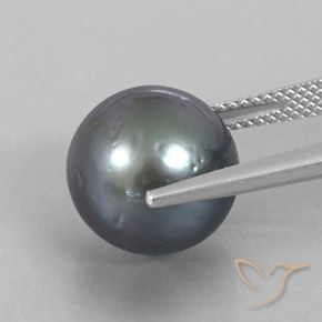 12.49캐럿 천연 Silver  진주, 구형 / 볼, 12.20 mm, 불투명체