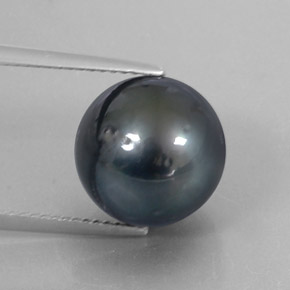 12.65캐럿 천연 실버 진주, 구형 / 볼, 11.98 mm, 불투명체