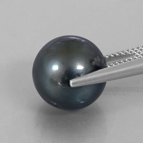 12.65캐럿 천연 실버 진주, 구형 / 볼, 11.98 mm, 불투명체