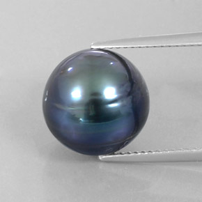 12.49캐럿 천연 실버 진주, 구형 / 볼, 12.16 mm, 불투명체