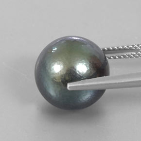 13.23캐럿 천연 실버 진주, 구형 / 볼, 12.26 mm, 불투명체
