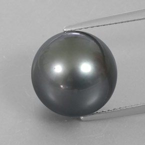 13.23캐럿 천연 실버 진주, 구형 / 볼, 12.23 mm, 불투명체