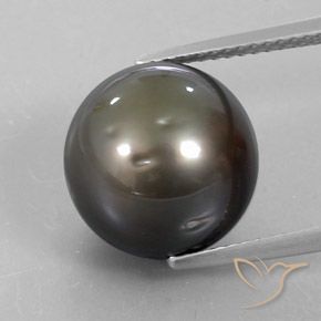 13.72캐럿 천연 노란 은색 진주, 구형 / 볼, 불투명체