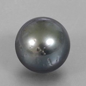 16.38캐럿 천연 실버 진주, 구형 / 볼, 13.08 mm, 불투명체
