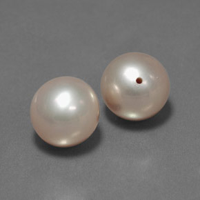 6.24캐럿 천연 실버 핑크 진주 보석, 구형 / 볼, 7.84 mm, 불투명체
