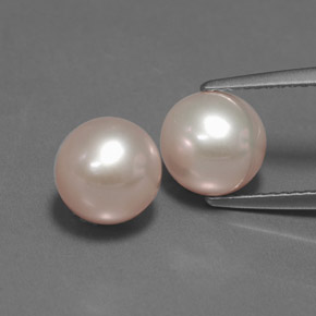 6.07캐럿 천연 핑크 진주 보석, 구형 / 볼, 7.61 mm, 불투명체