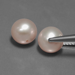 6.07캐럿 천연 핑크 진주 보석, 구형 / 볼, 7.61 mm, 불투명체