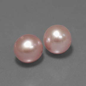 5.72캐럿 천연 오렌지 핑크 진주 보석, 구형 / 볼, 7.56 mm, 불투명체