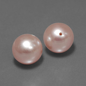 6.61캐럿 천연 오렌지 핑크 진주 보석, 구형 / 볼, 7.75 mm, 불투명체