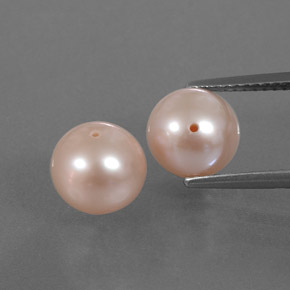 캐럿 천연 핑크 진주 보석, 구형 / 볼, 7.79 mm, 불투명체