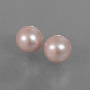 6.03캐럿 천연 오렌지 핑크 진주 보석, 구형 / 볼, 7.64 mm, 불투명체
