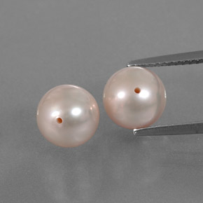 6.24캐럿 천연 라이트 오렌지 진주 보석, 구 / 공, 불투명체