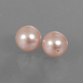6.17캐럿 천연 라이트 핑크 진주 보석, 구형 / 볼, 7.72 mm, 불투명체