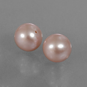 7.10캐럿 천연 오렌지 핑크 진주 보석, 구형 / 볼, 8.01 mm, 불투명체