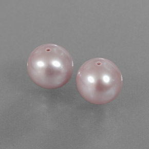 캐럿 천연 핑크 진주 보석, 구형 / 볼, 8.01 mm, 불투명체