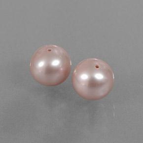 5.94캐럿 천연 미디엄 핑크 진주 보석, 구형 / 볼, 7.52 mm, 불투명체