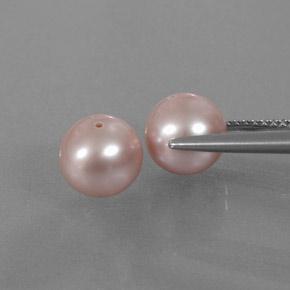 5.94캐럿 천연 미디엄 핑크 진주 보석, 구형 / 볼, 7.52 mm, 불투명체