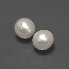 캐럿 천연 크림 진주 보석, 구형 / 볼, 5.60 mm, 불투명체