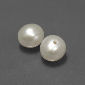 캐럿 천연 크림 진주 보석, 구형 / 볼, 5.81 mm, 불투명체