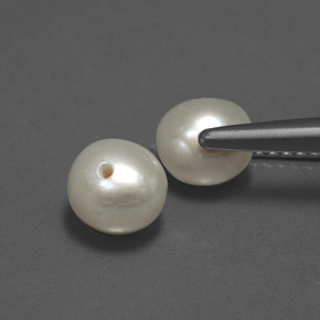 캐럿 천연 크림 진주 보석, 구형 / 볼, 5.81 mm, 불투명체