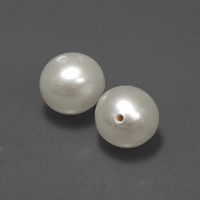 캐럿 천연 크림 진주 보석, 구형 / 볼, 6.21 mm, 불투명체
