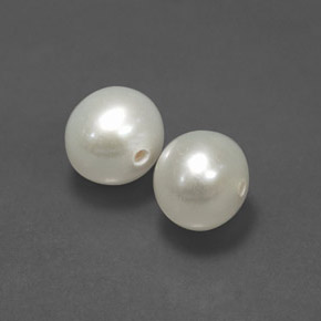 캐럿 천연 크림 진주 보석, 구형 / 볼, 6.06 mm, 불투명체