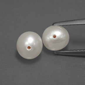 캐럿 천연 크림 진주 보석, 구형 / 볼, 5.96 mm, 불투명체